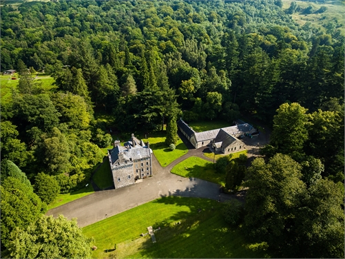 Culcreuch-Castle-aerial-view
