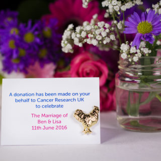 Cancer Research Bridal Favours