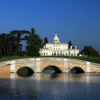 Stoke Park view across lake