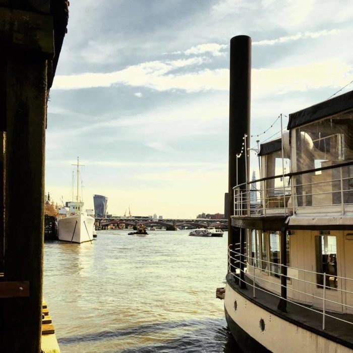 The Yacht London view of River Thames