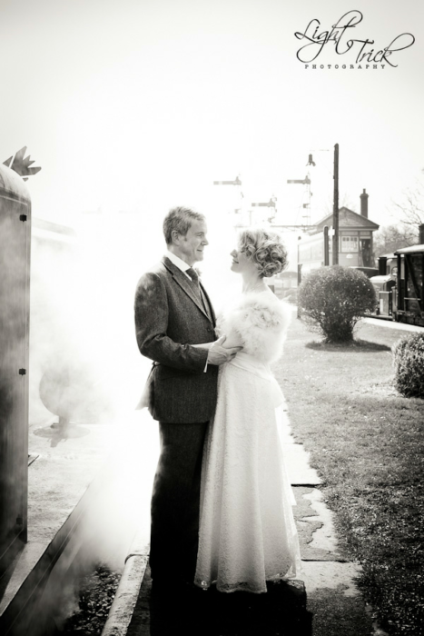 Bluebell Railway Romantic Wedding Couple