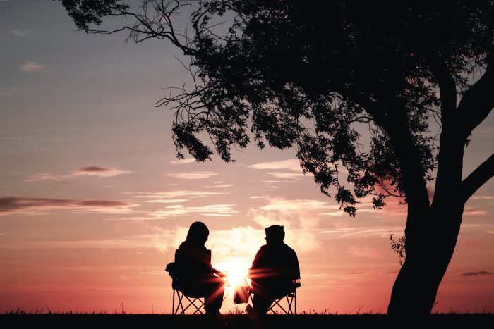 Wedding Couple at Sunset