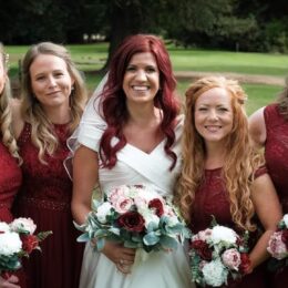Lily and Rose silk Wedding Flowers