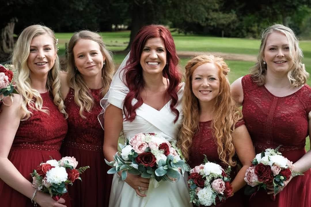Lily and Rose silk Wedding Flowers