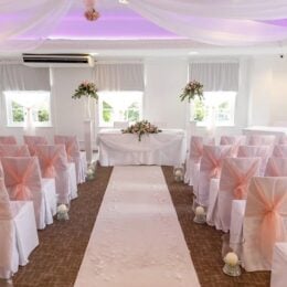 Aston Hall Hotel Indoor ceremony setting 260x260