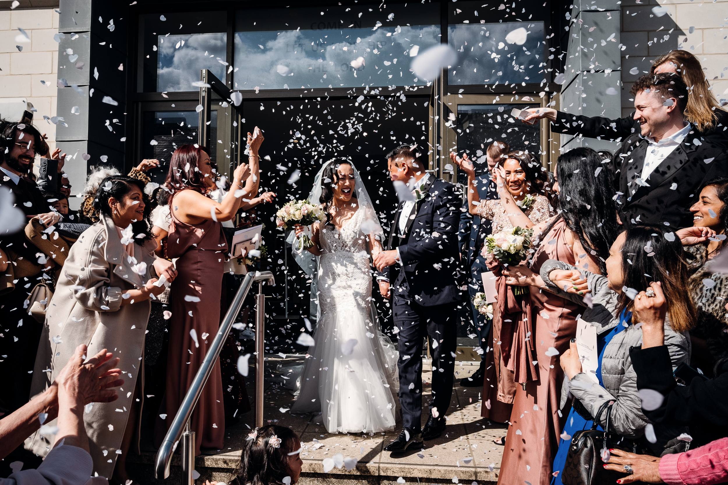 Confetti Photo at a London Wedding