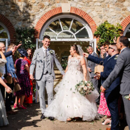 Kent Wedding Photogrpaher Confetti shot  260x260