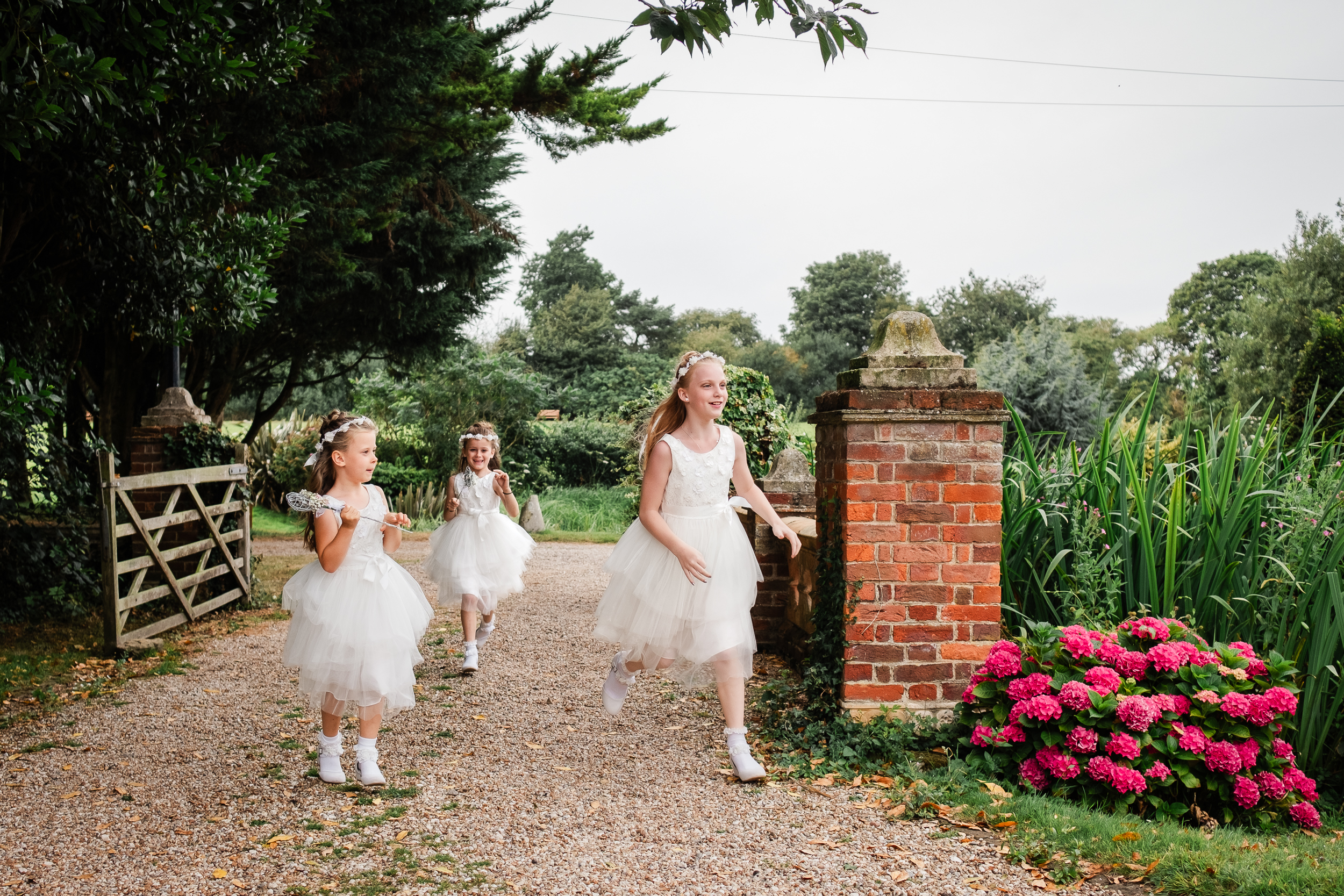 Kent Wedding Solton Manor Flower Girls