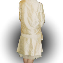 1920s style silk wedding suit