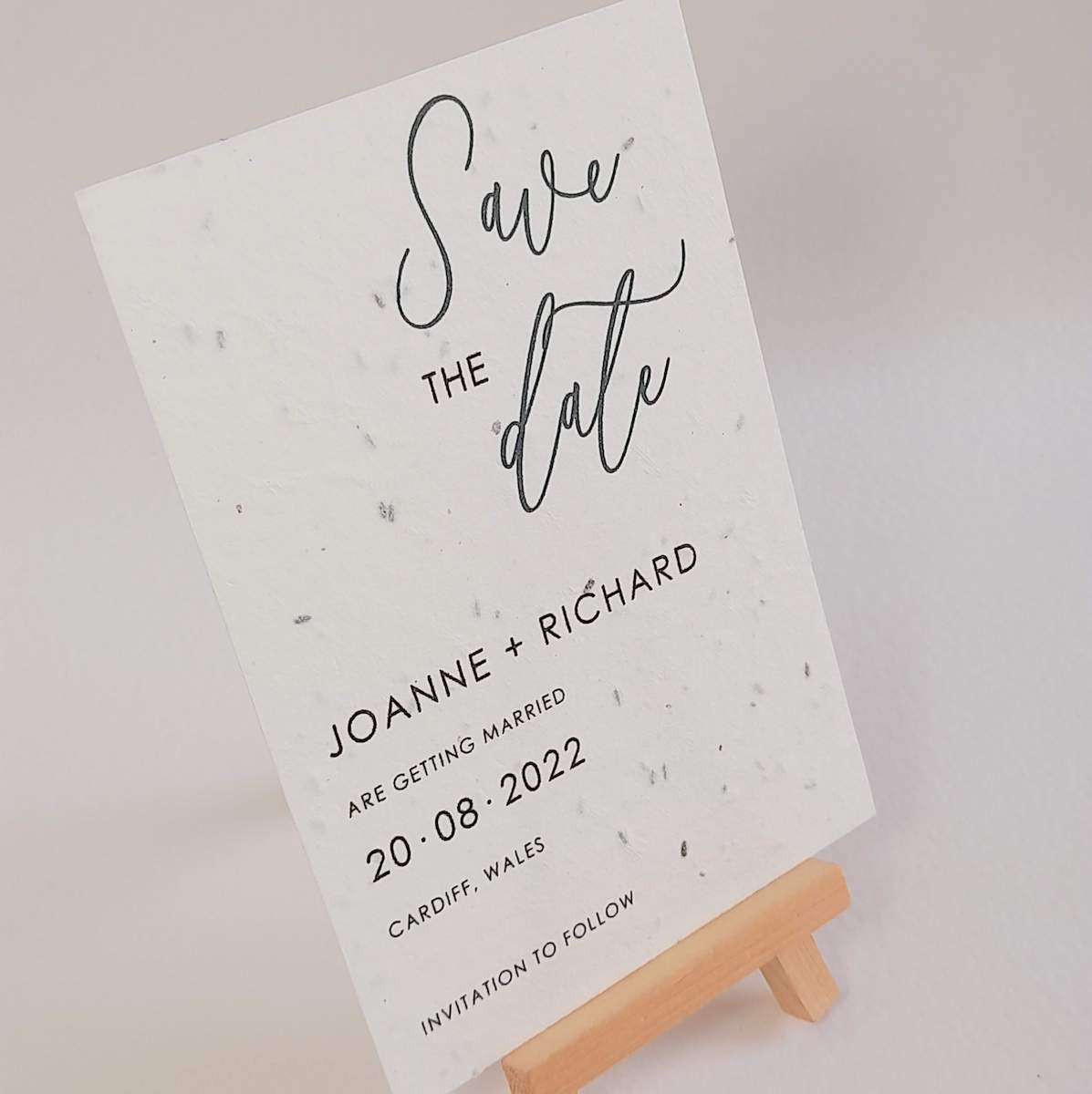 plantable save the date A6 signature