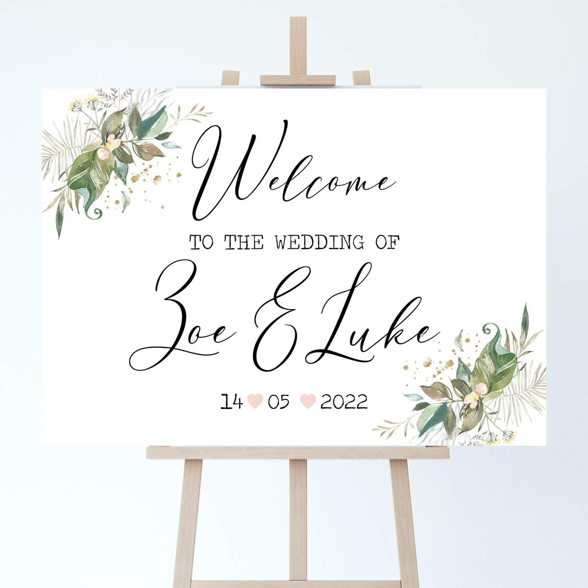 woodland welcome sign