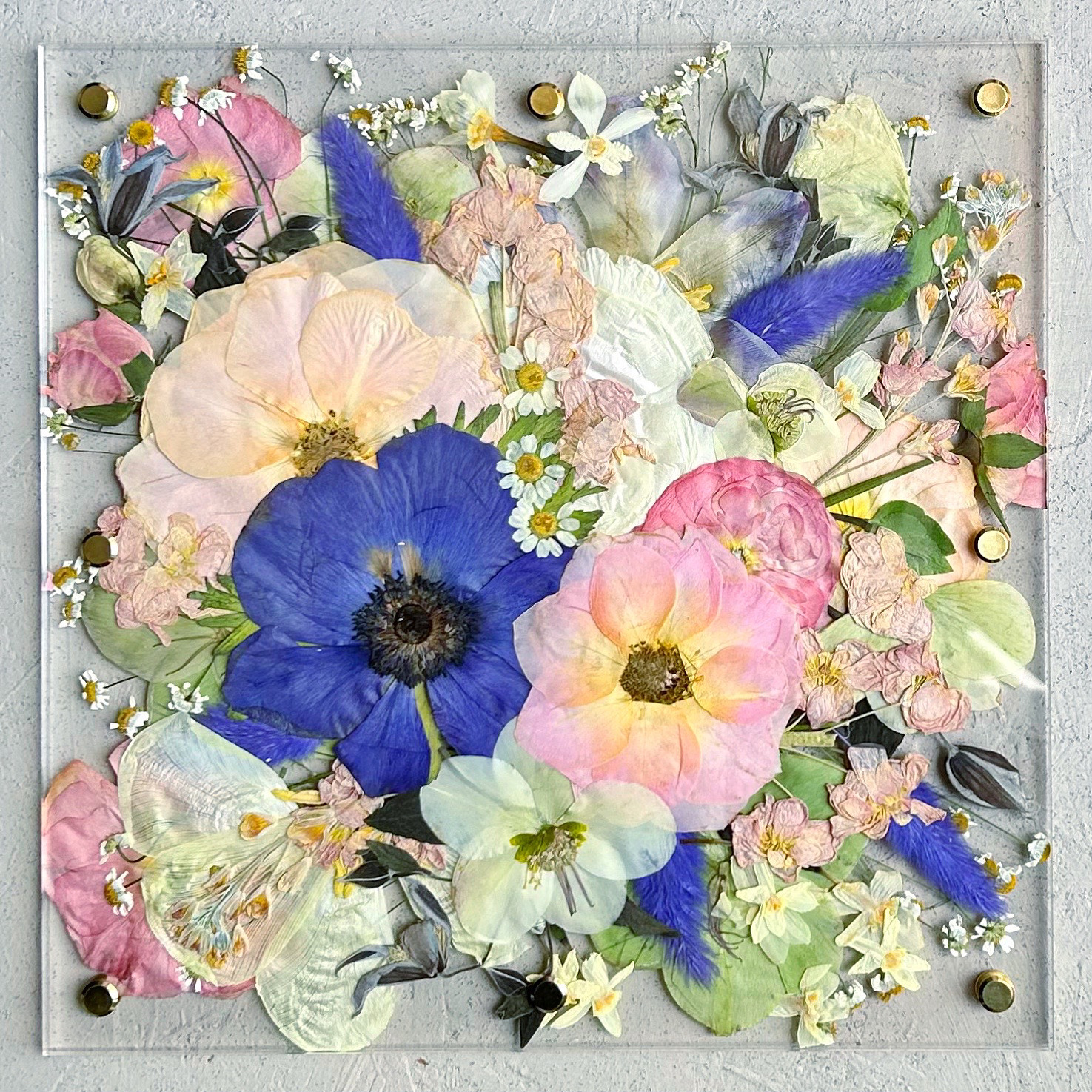 wedding bouquet preservation square pinks purples