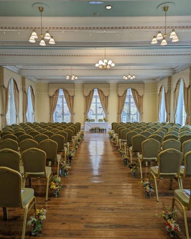 Victoria Hall Saltaire wedding reception