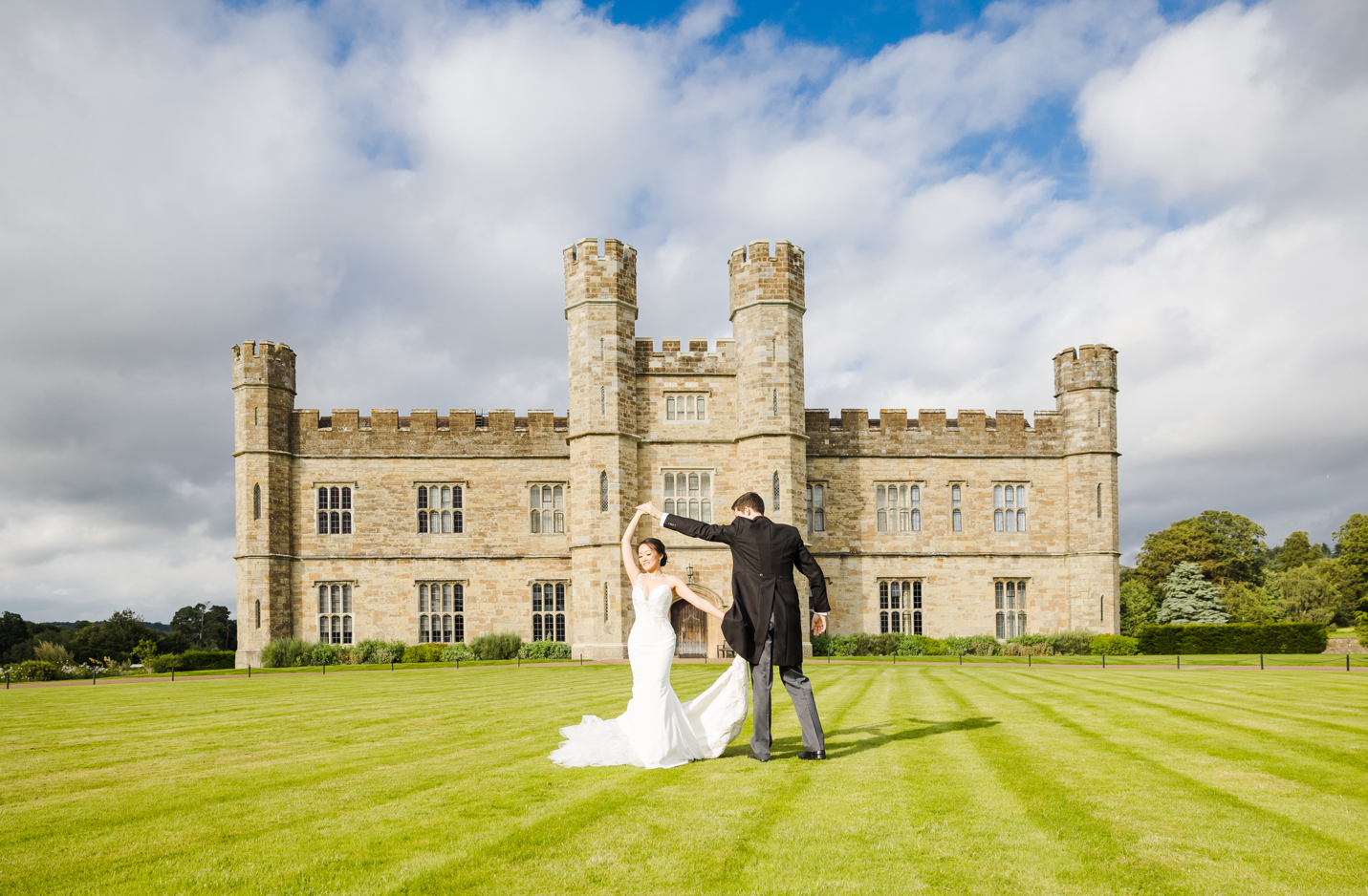 Castle Croquet Lawn Couple Shot