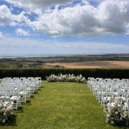 Lympne Castle outdoor wedding