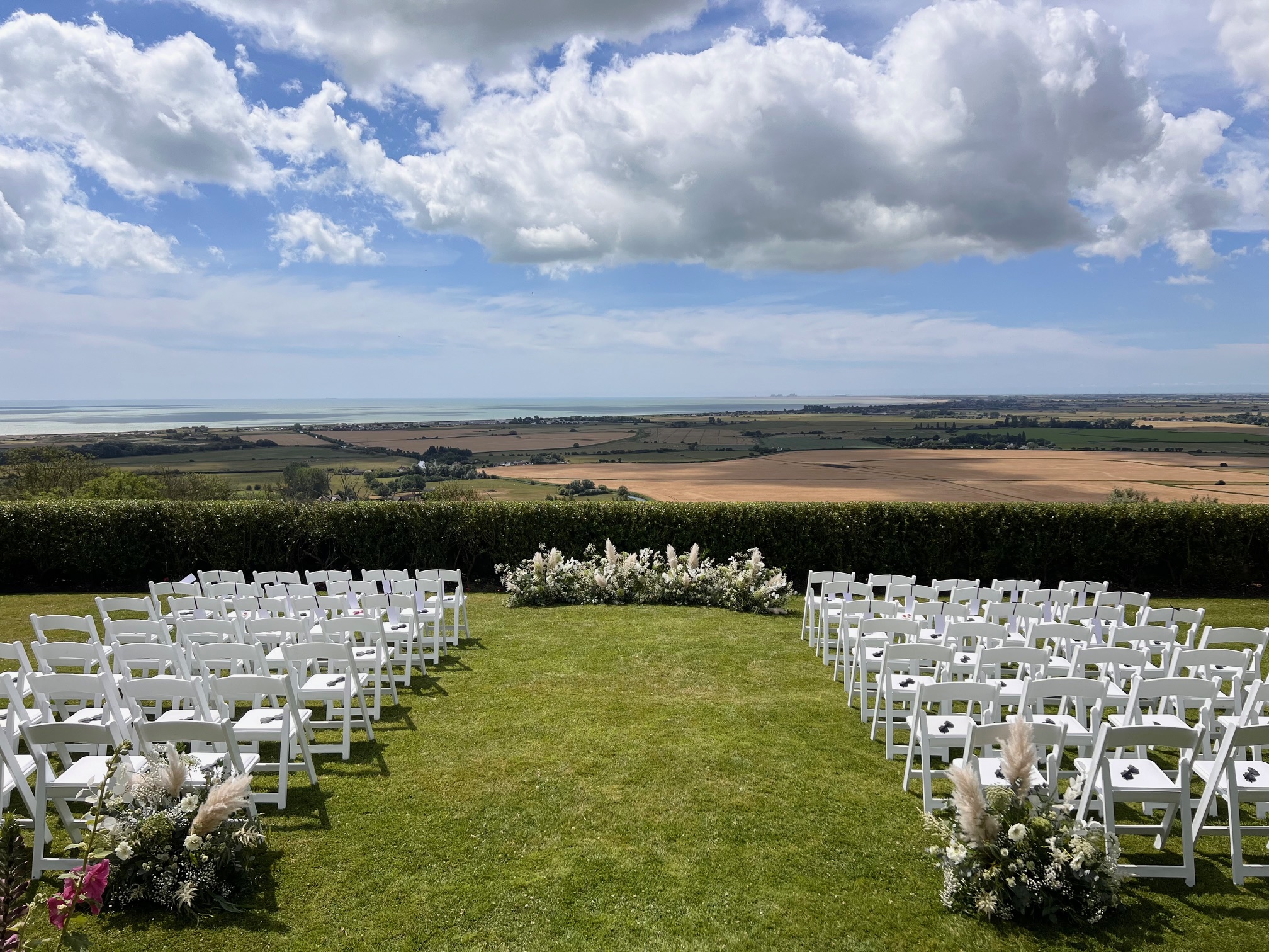Lympne Castle outdoor wedding