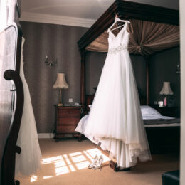 Wedding Dress on Bed 260x260