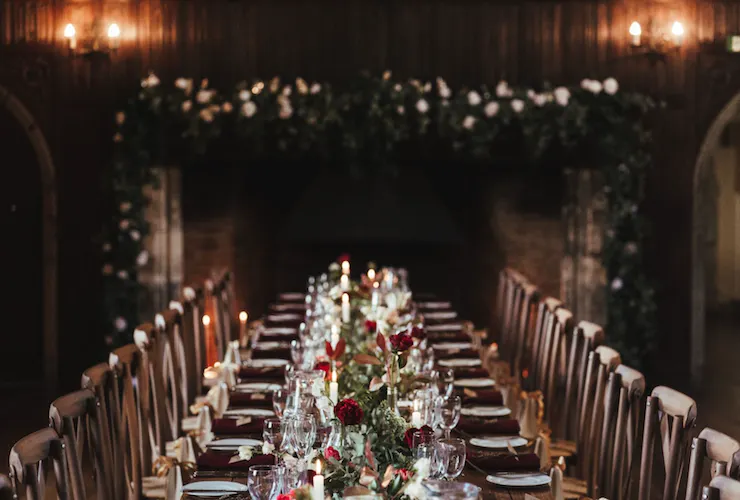 Lympne Castle wedding reception