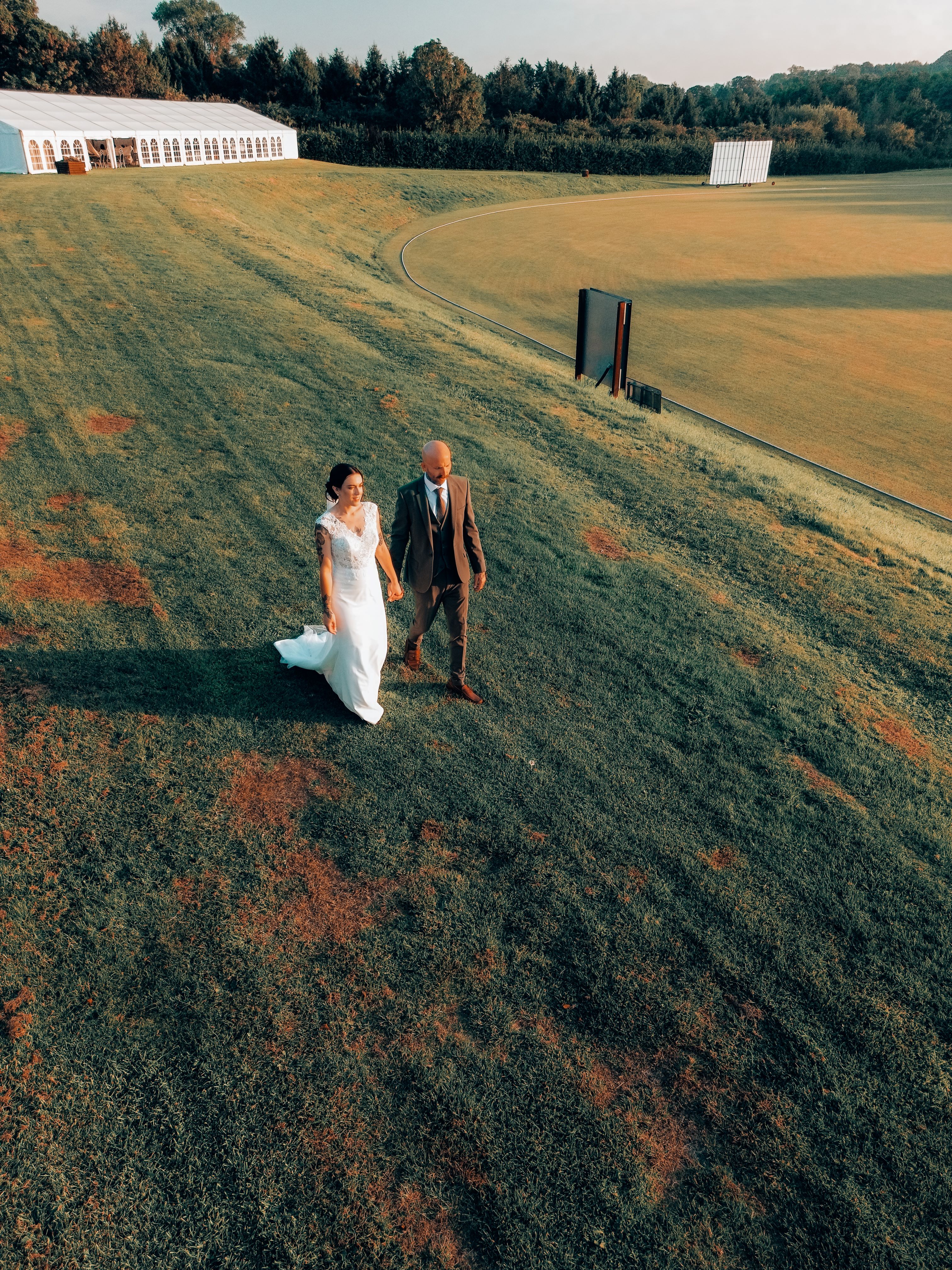 Newclose Cricket Club wedding couple