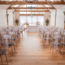 Random Hall Hotel wedding ceremony