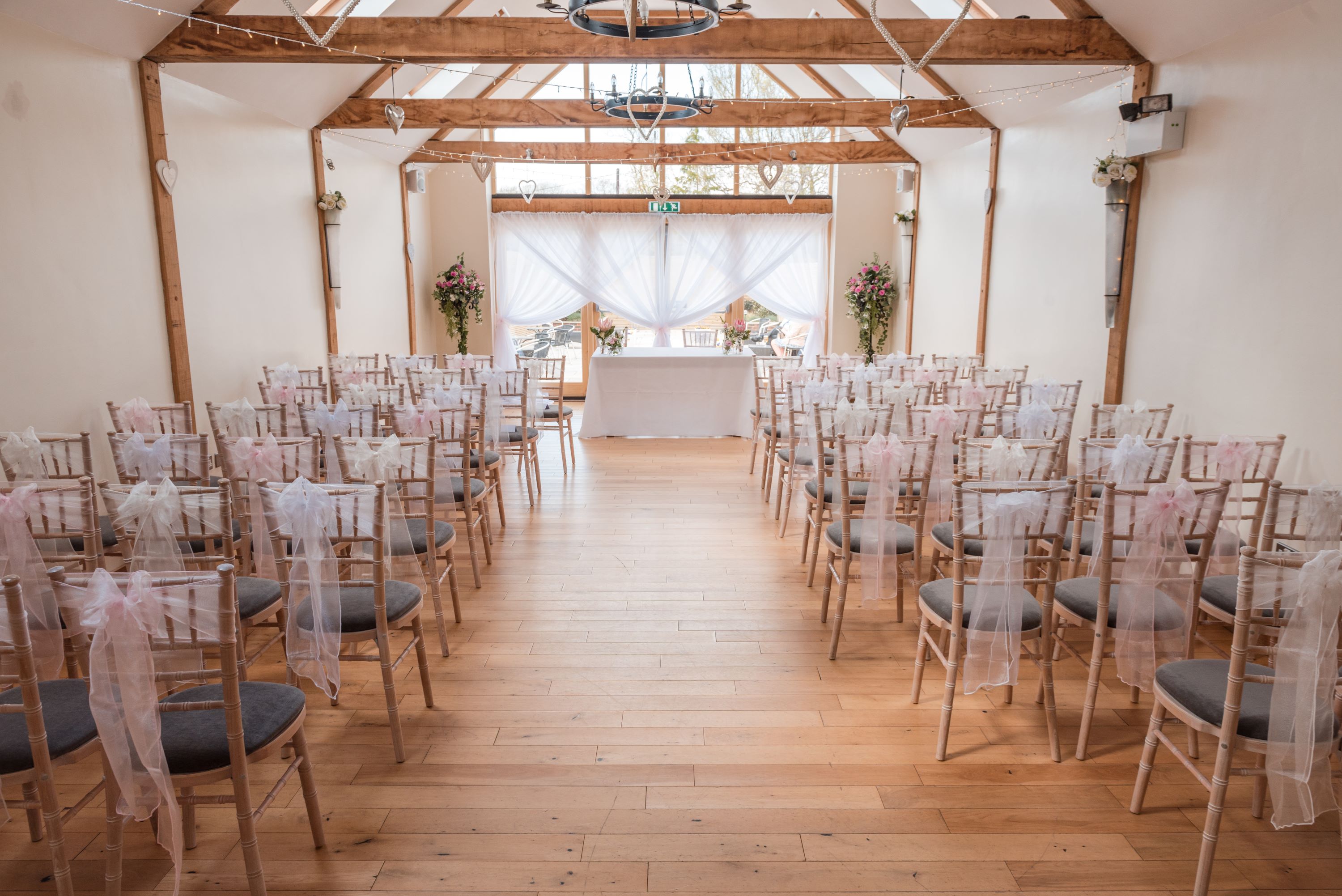 Random Hall Hotel wedding ceremony
