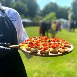 Spitting Pig wedding canapes