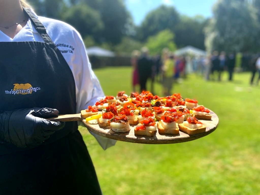 Spitting Pig wedding canapes