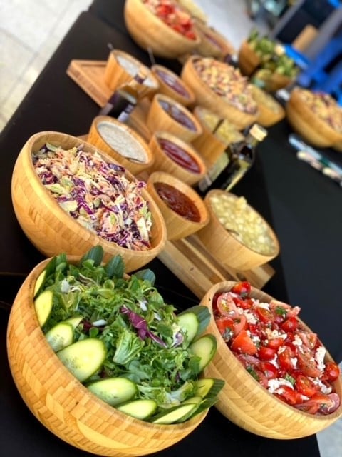 Salad set up 4