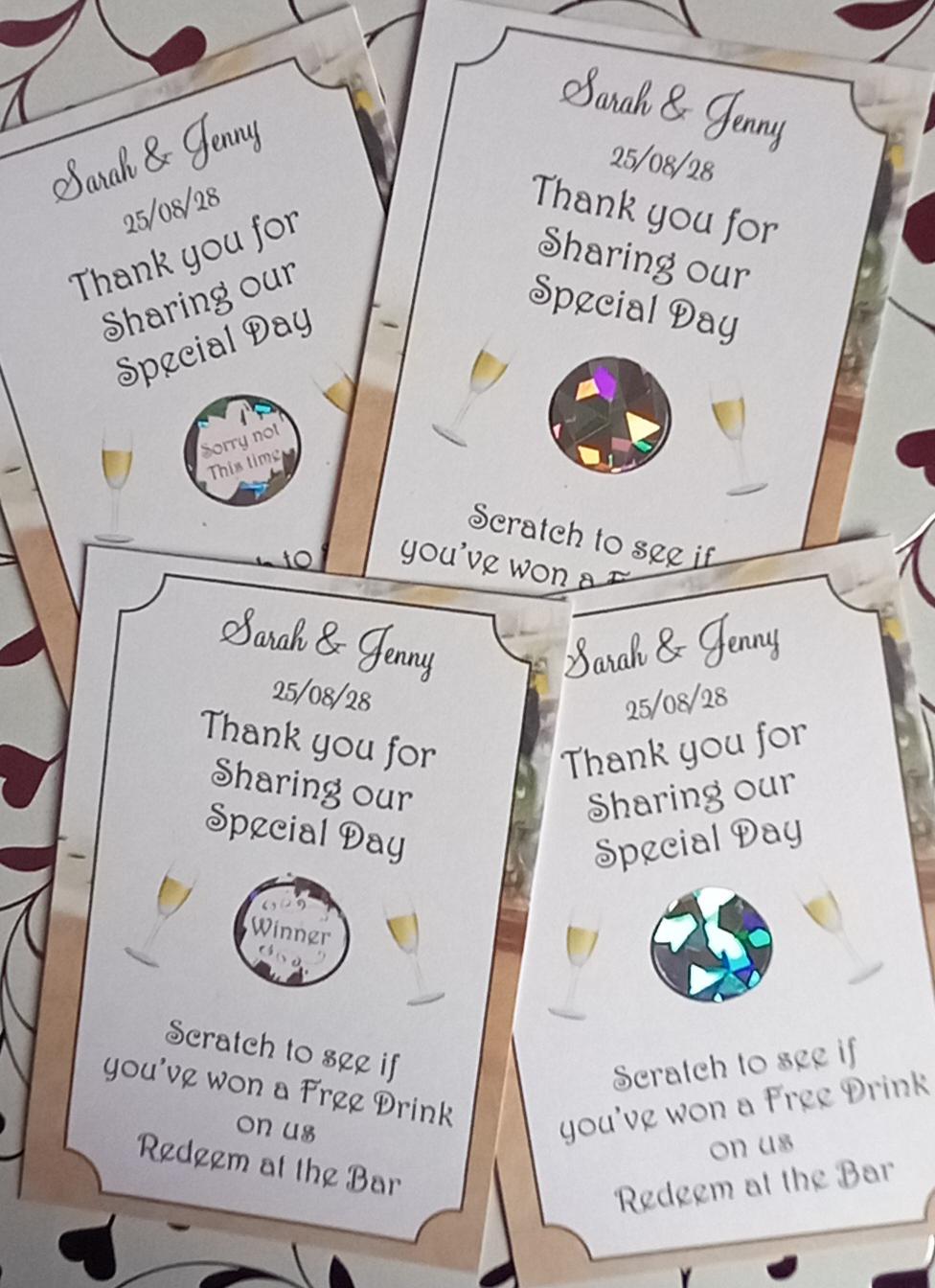 Drink Scratch cards 2