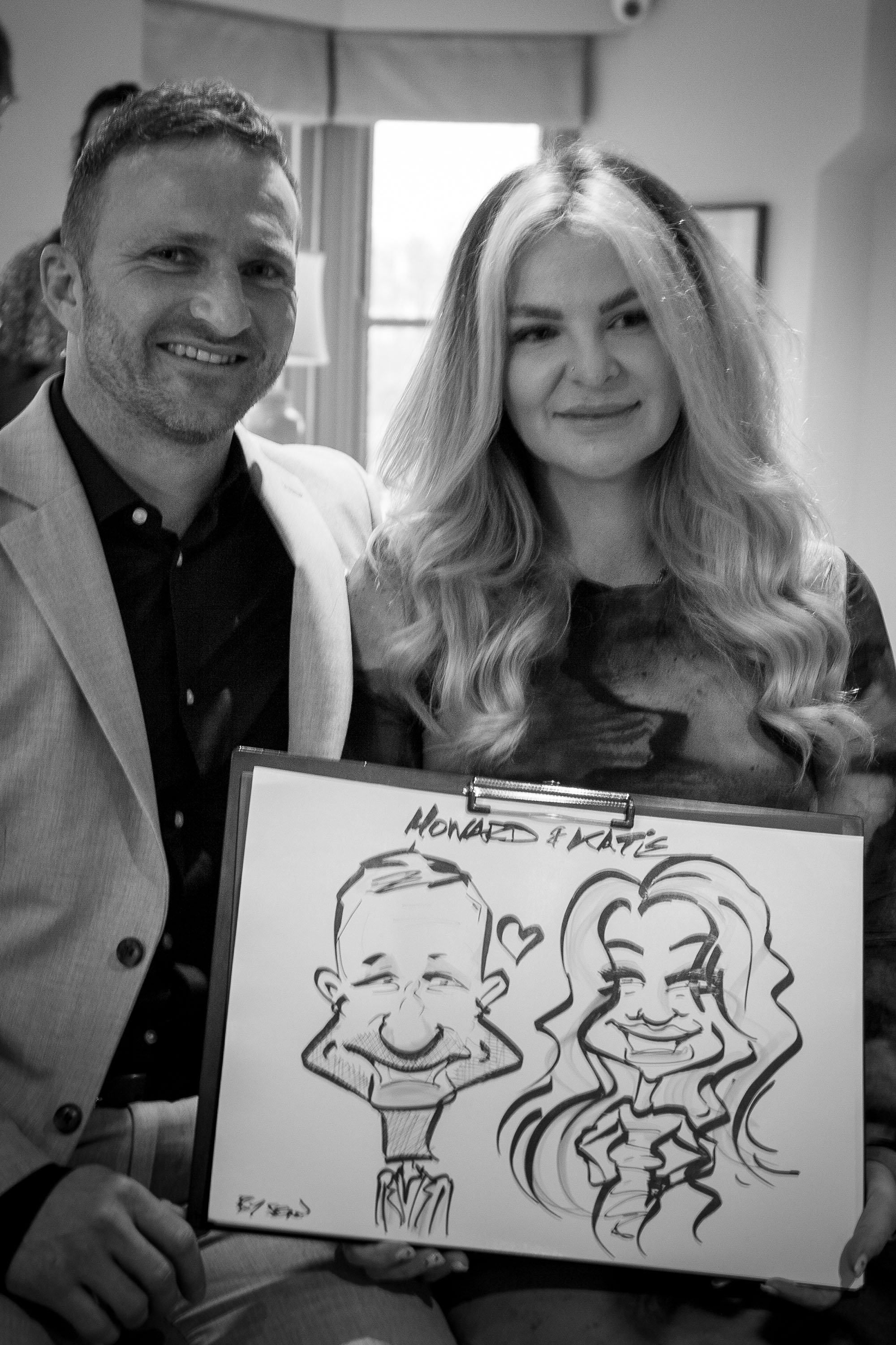 Savage Caricatures wedding sketches