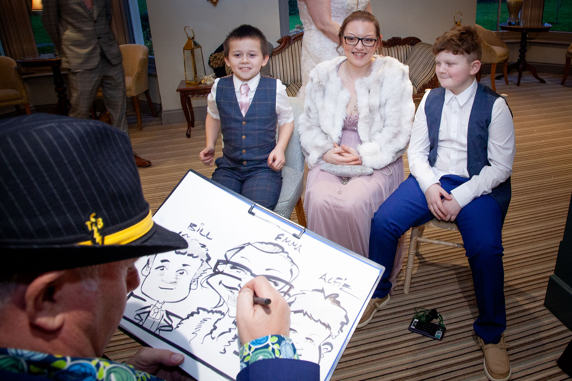 Savage Caricatures wedding Entertainment