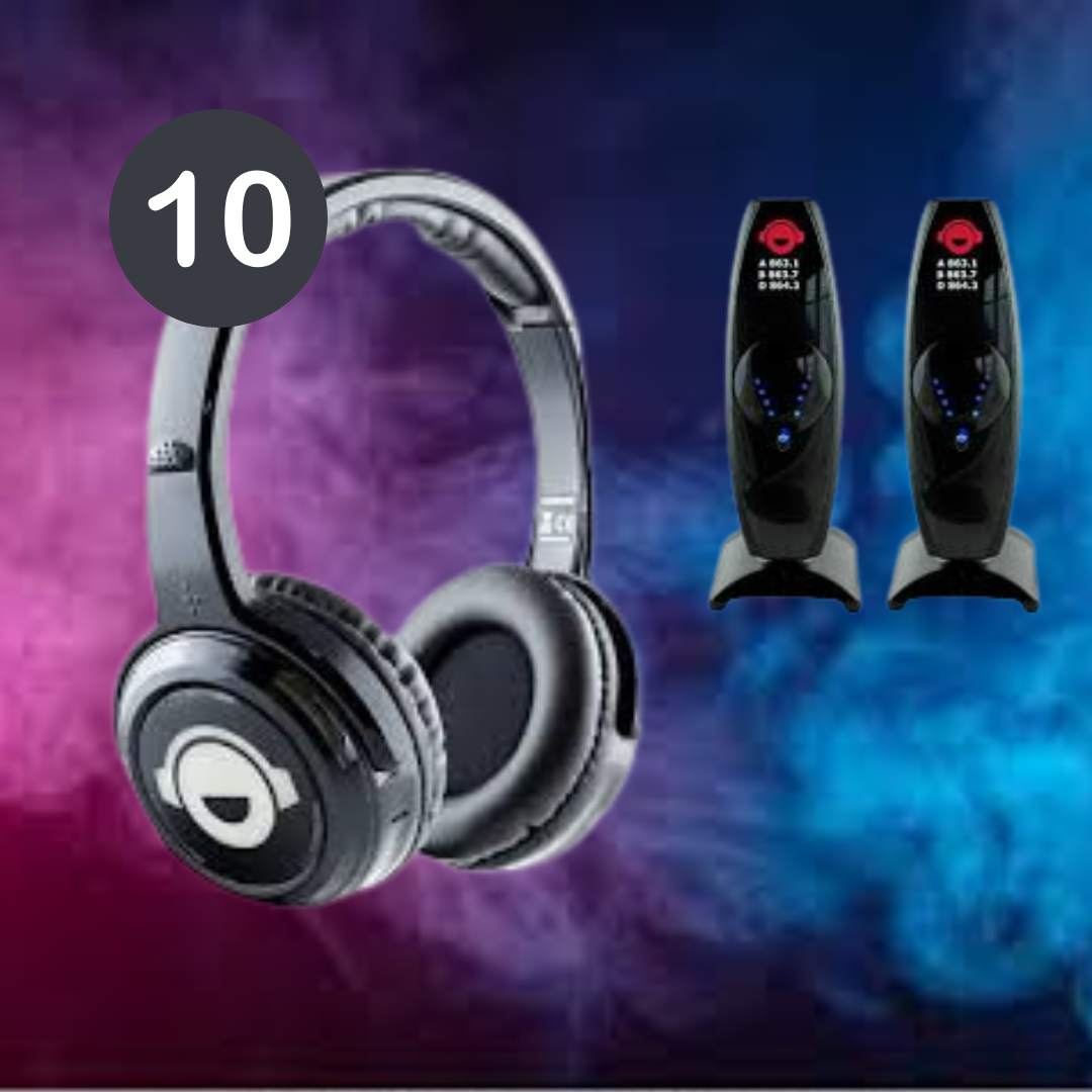 10 silent disco hire