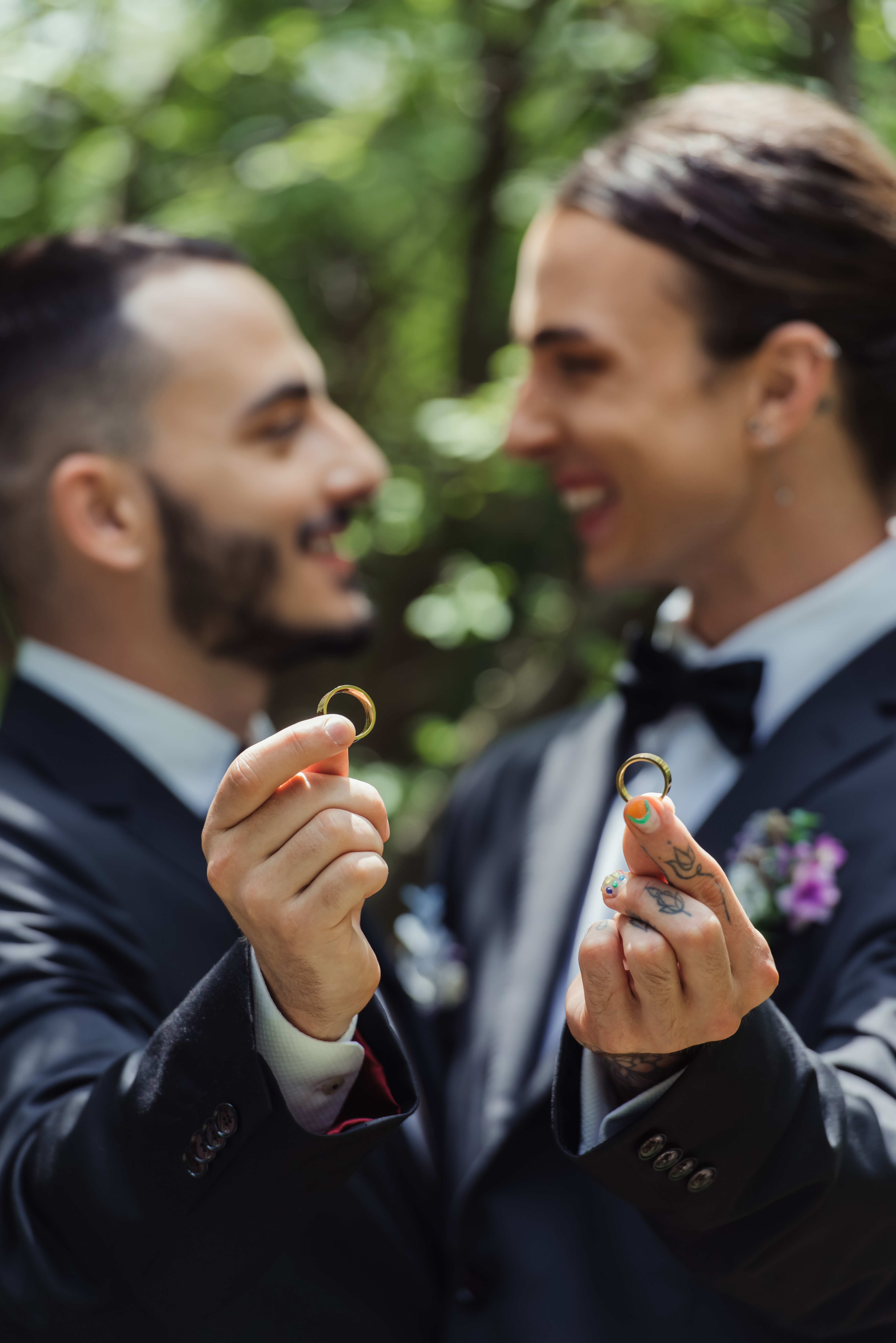 Couple with rings