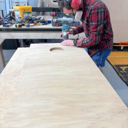 Cornholes in the making 260x260