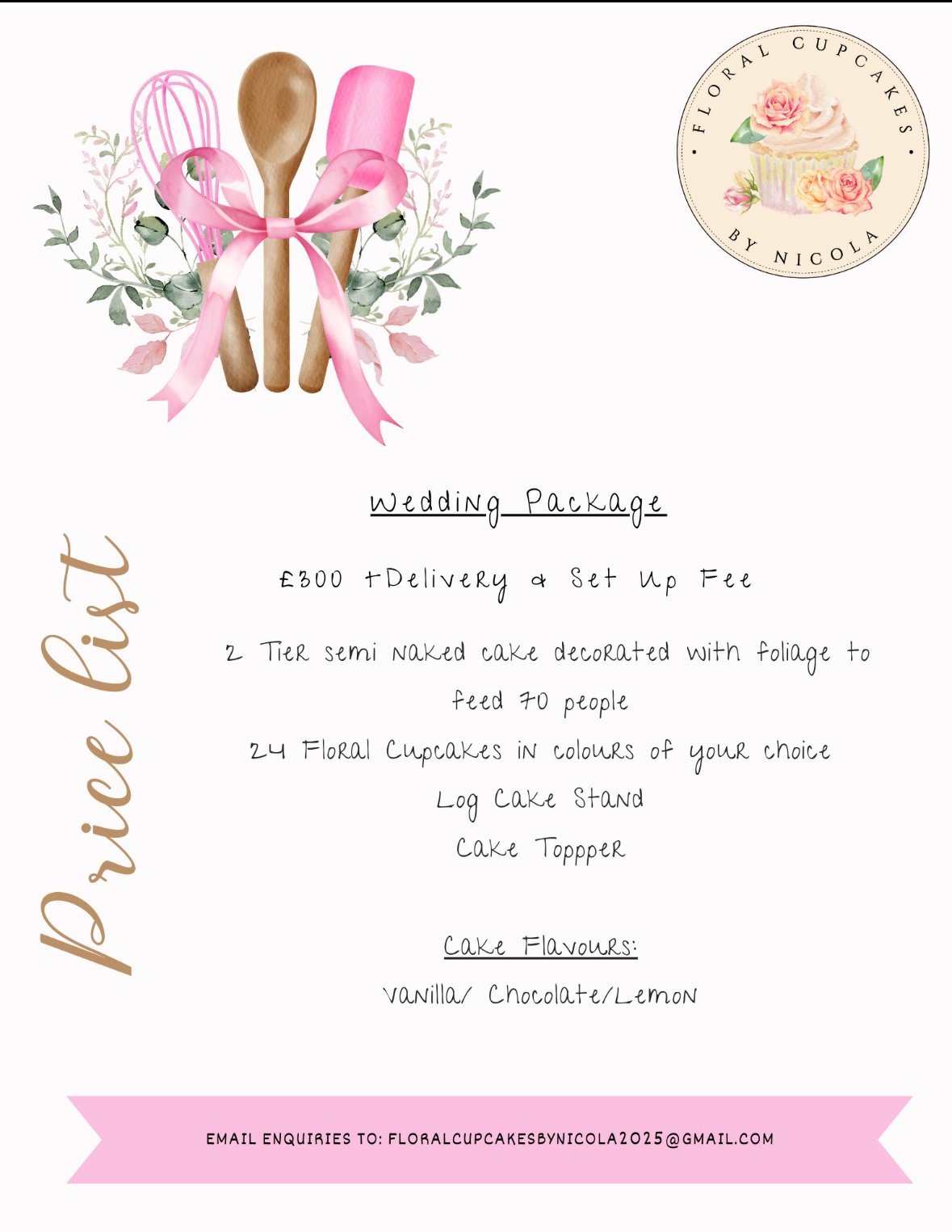 Floral Cupcakes by Nicola