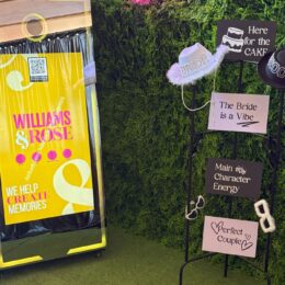 Mirror Booth with props in Fern Fantasy set up 260x260
