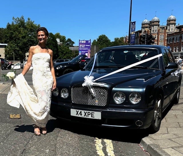 Beautiful Bentley Arnage wedding car hire