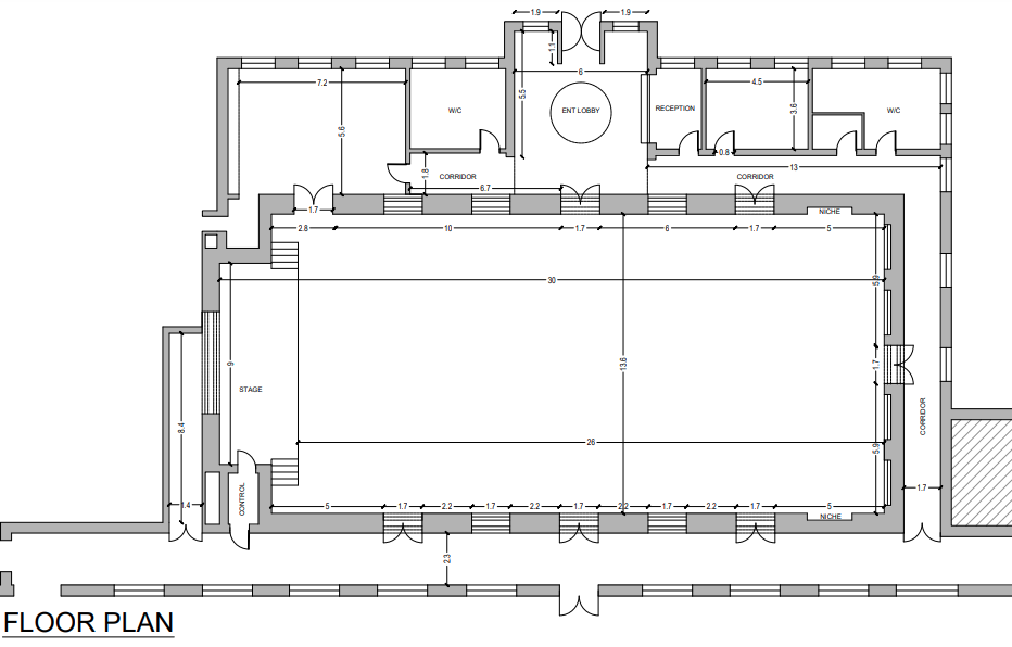 Floor Plan The Grand Hall
