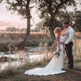 Hungarian Hall Estate, bride and groom