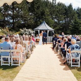 Hungarian Hall Estate, outdoor wedding ceremony