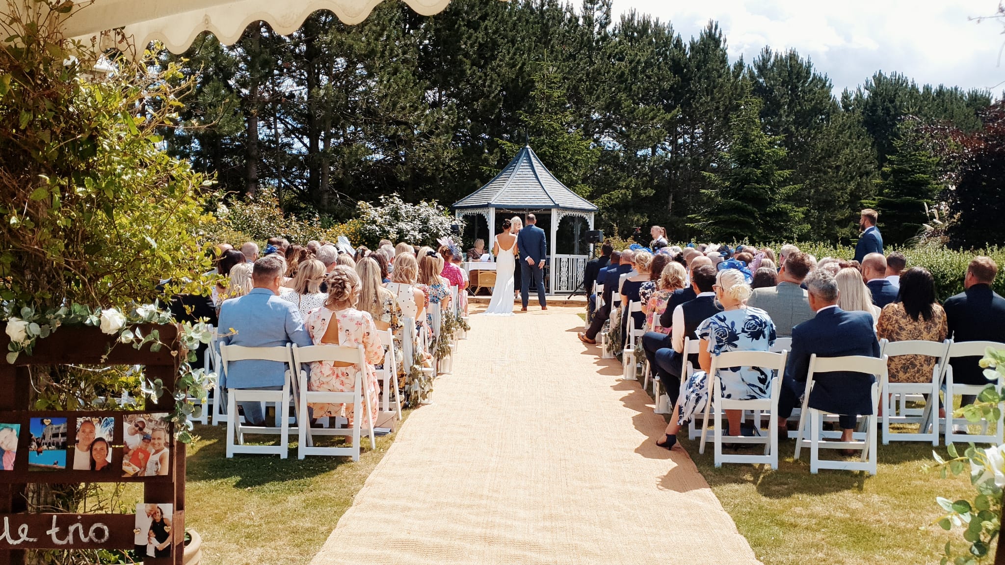 Hungarian Hall Estate, outdoor wedding ceremony