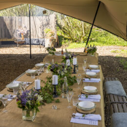 Penhein Glampsite Wedding reception