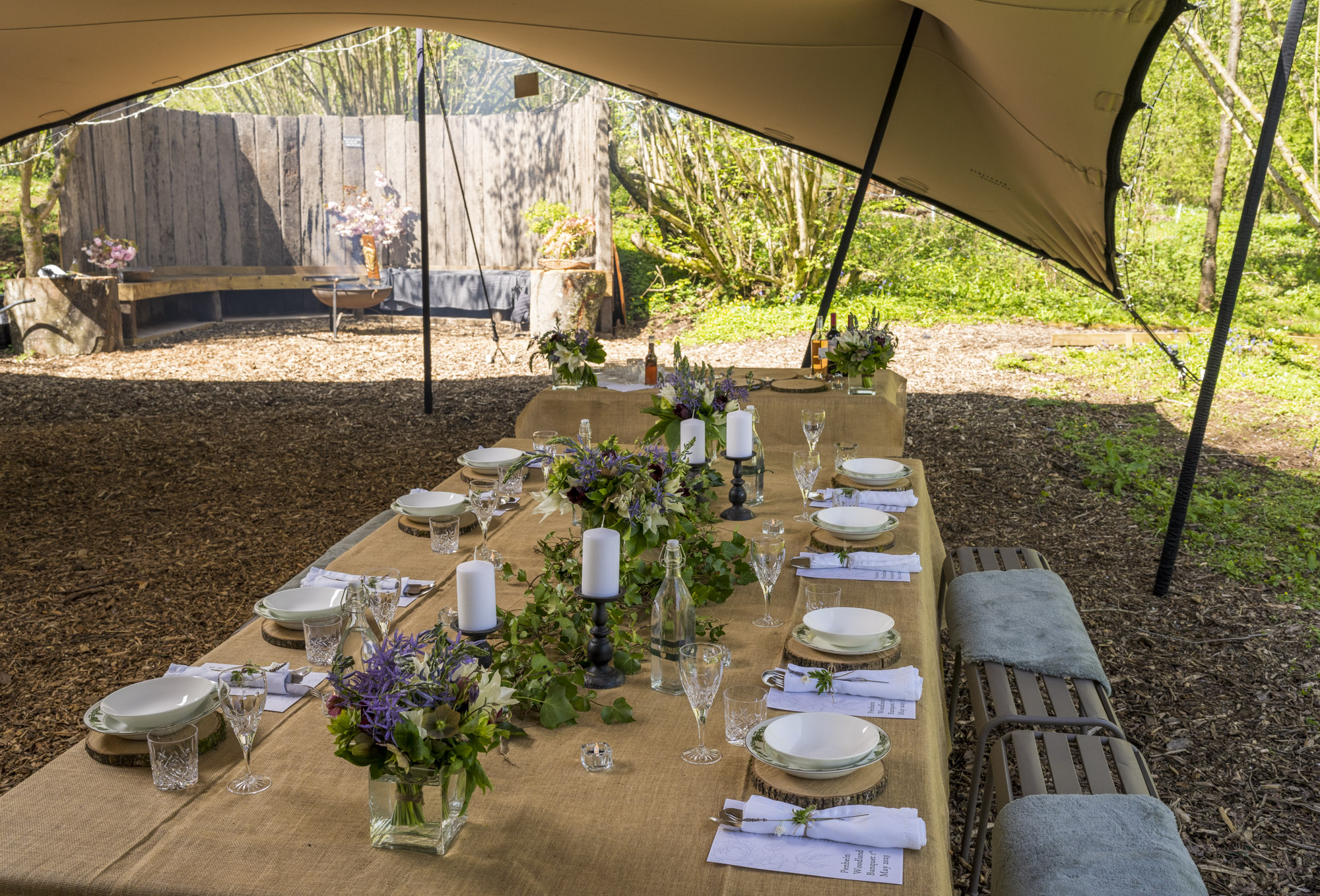 Penhein Glampsite Wedding reception