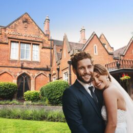 Plough and Harrow Hotel Bride and Groom