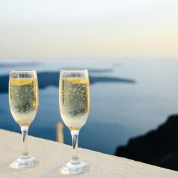 Champagne Glasses - Honeymoon celebration