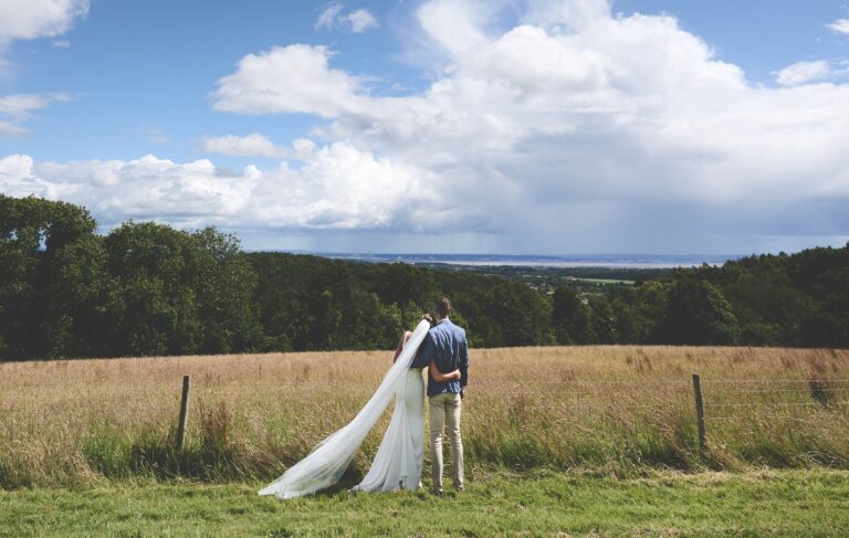 Penhein Glampsite Bride and Groom