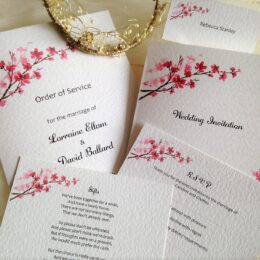 Cherry Blossom Wedding Stationery Range