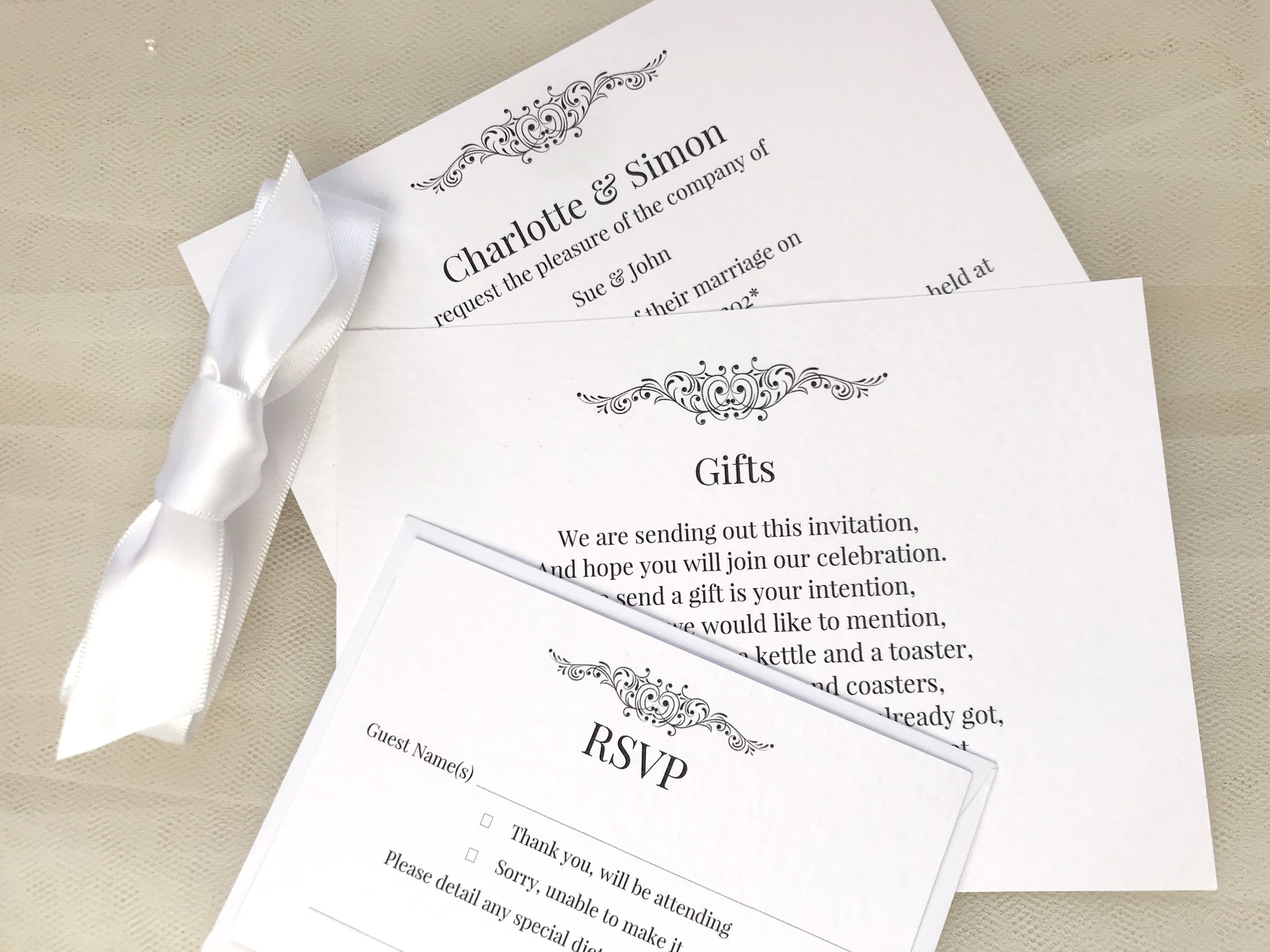 Motif Wedding Invitation Bundle