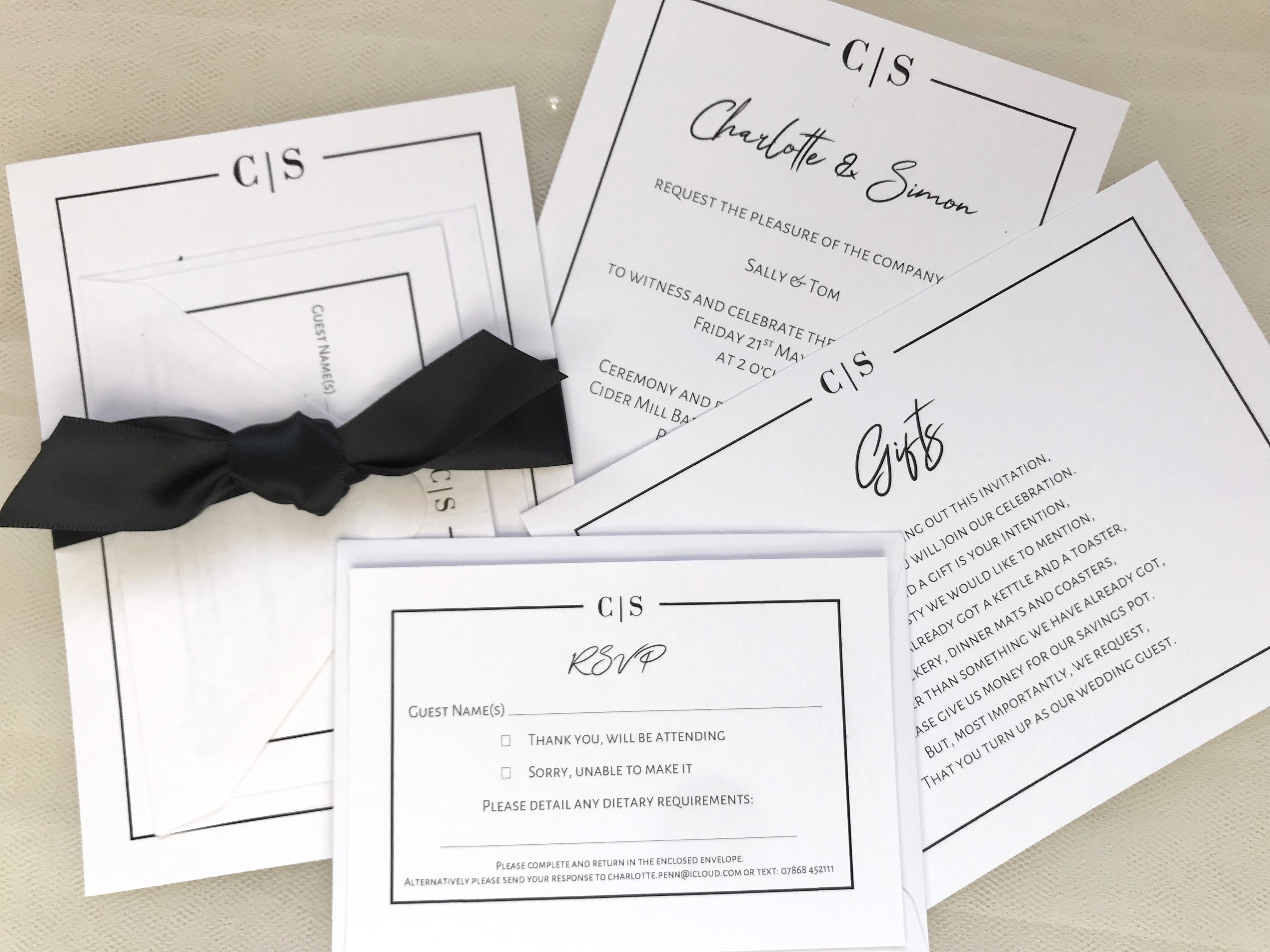 Purity Wedding Invitation Bundle