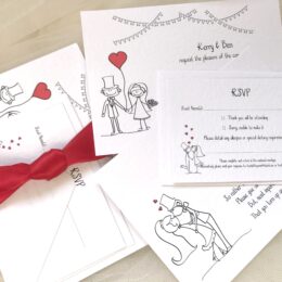 Bride and Groom Wedding Invitation Bundle